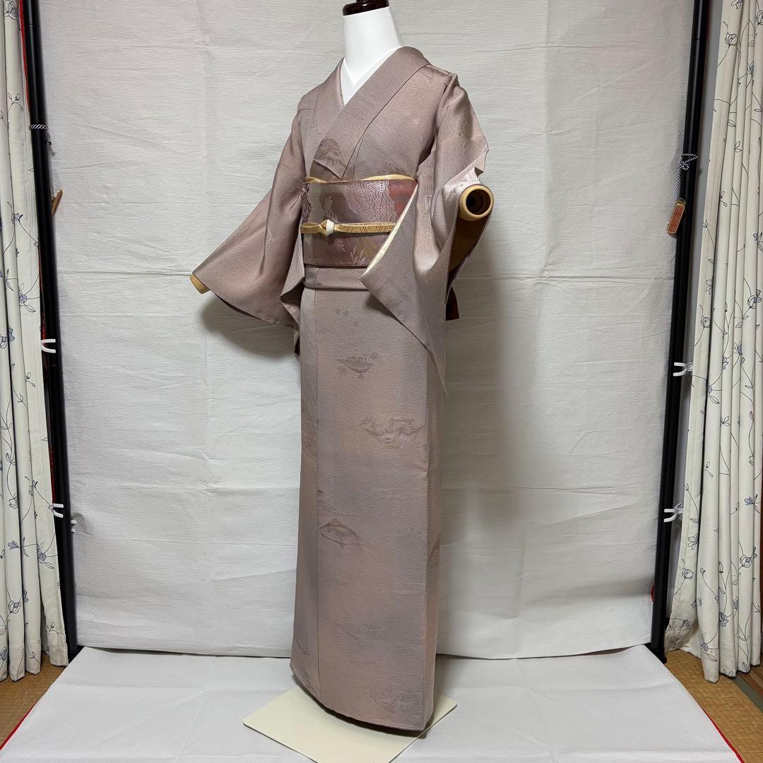 ヨ*ー様 正絹 色無地 フルセット 袷 卒業式 入学式 七五三 オ-24