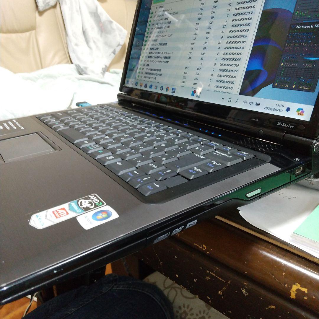 ゲートウェイ15.4インチノートPC M-1630j 中古良品Win11即使用可