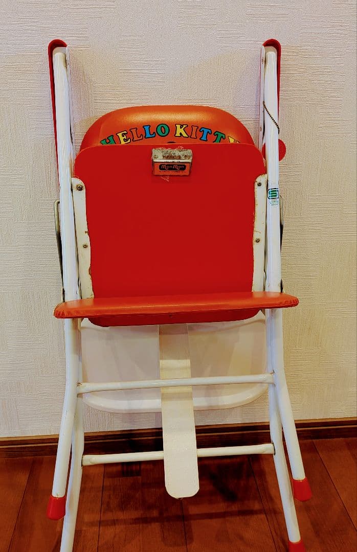 ハローキティ 1990年 レトロ キッズチェア ハイチェア 子供椅子 希少