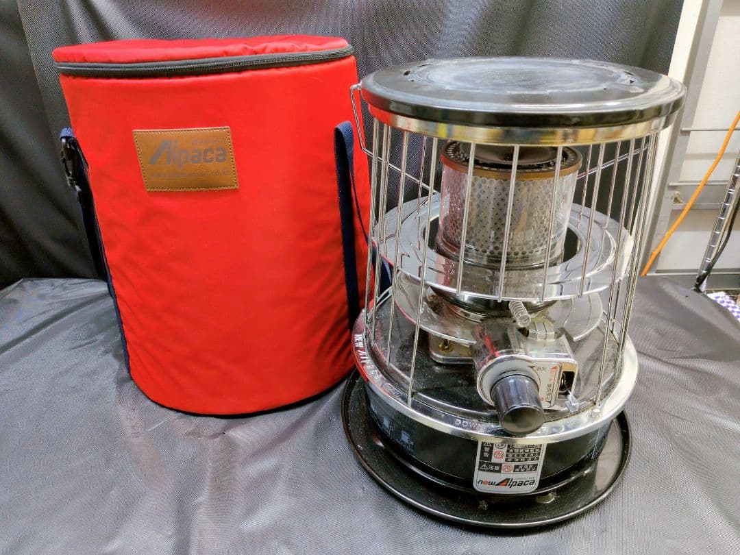 NEWアルパカ 自然対流形ストーブ TS-77JS-C ケース付き　M2845 アルパカストーブ newアルパカストーブ コンパクト（TS-77JS-C）燃焼筒