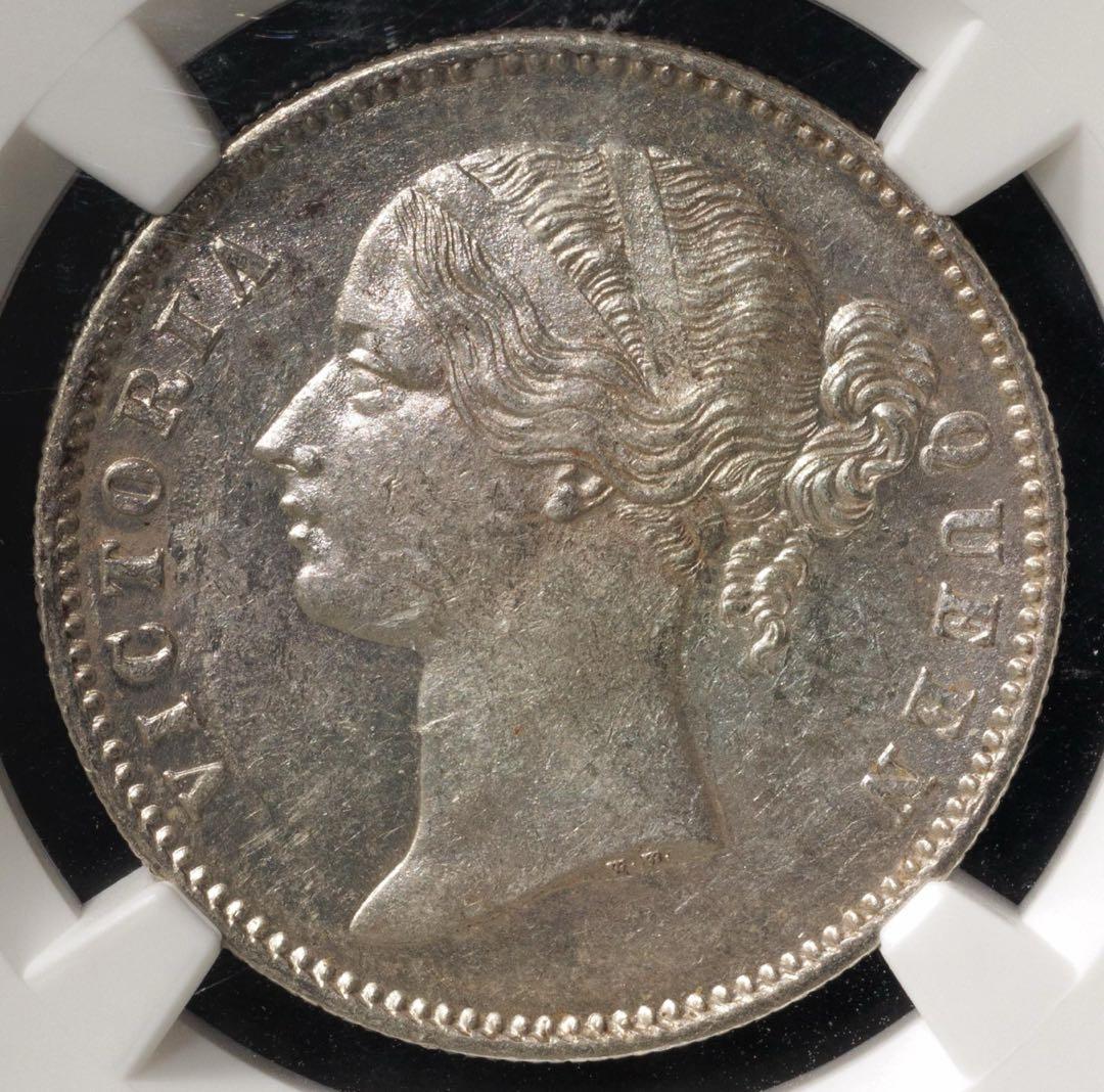 NGC AU55』英領インド1ルピー銀貨(1840年) - メルカリ