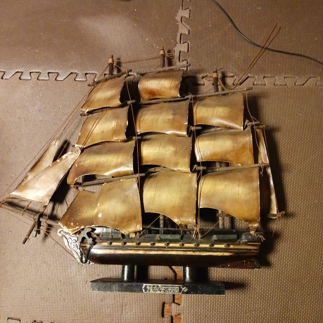 アメリカ軍艦の 船 置物 レトロ傷汚れあり - メルカリ