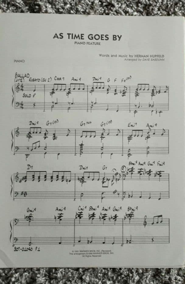 ビッグバンド譜面：As Time Goes By - メルカリ