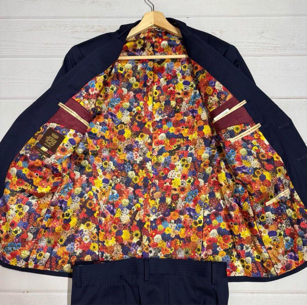 極美品 ポールスミス コレクション ド派手花柄 スーツ セットアップ