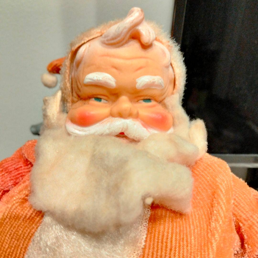 50s レア 大サイズ ビンテージ サンタクロースドール クリスマス
