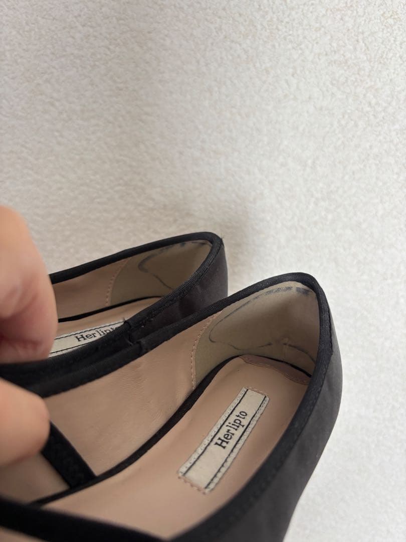 MaryJaneCrystalRibbonSatin Flats - メルカリ