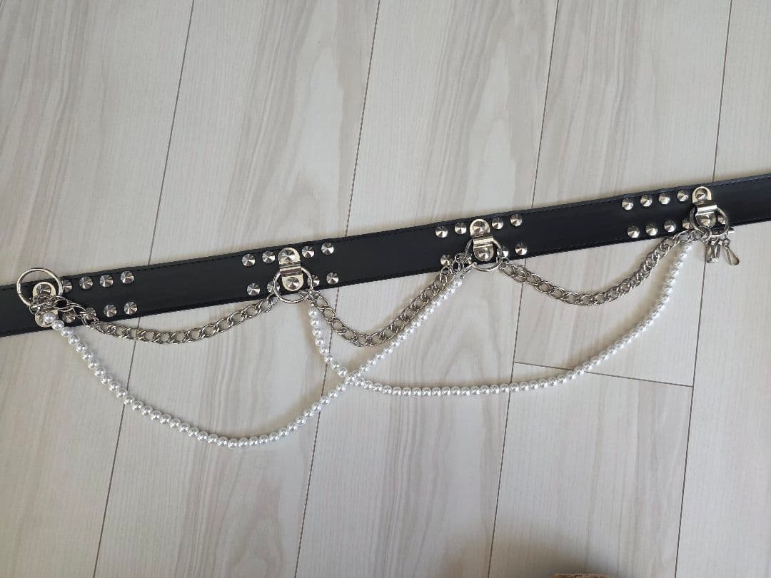 PUTUMAYO パール付きベルト 黒 - メルカリ