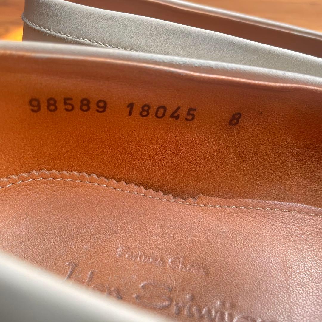 ジャランスリウァヤ 美品 98589 コインローファー ベージュ ホワイト 8