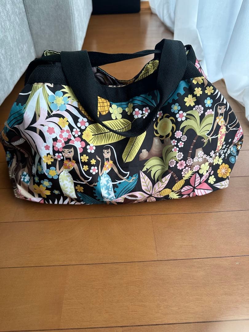 レスポートサック/LeSportsac ハワイ限定ハワイ柄トートバッグ 美品