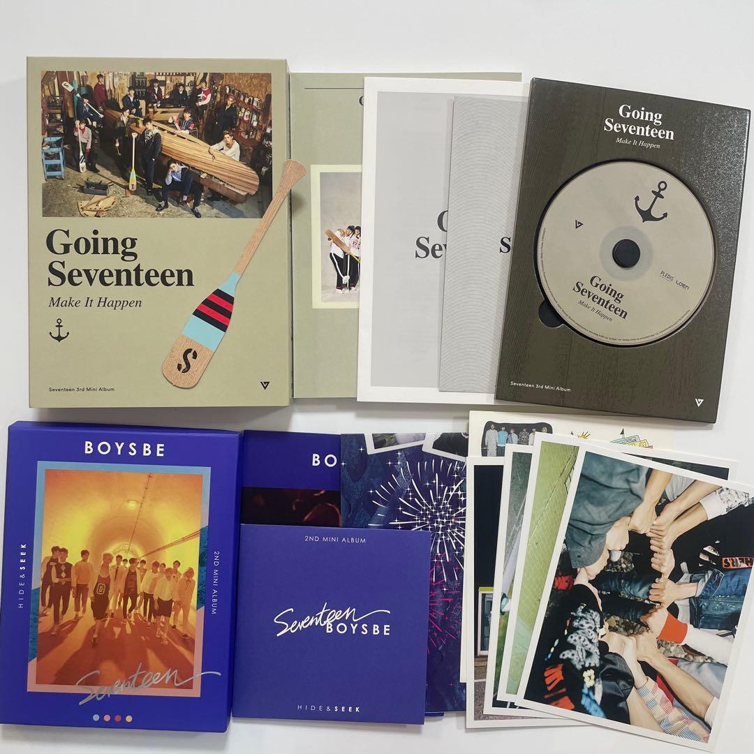 SEVENTEEN 開封済アルバム まとめ売り 一部トレカ付き - メルカリ