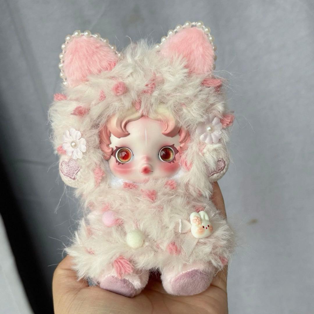 75番」 ポップマート スカルパンダ ぬいぐるみ 着せ替え服 ネコちゃん