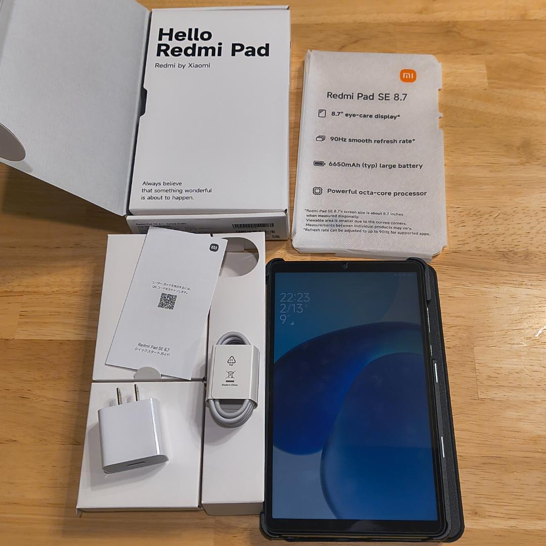 セール中 Redmi Pad SE 8.7(箱、説明書、ケーブル類)＋ケース - メルカリ