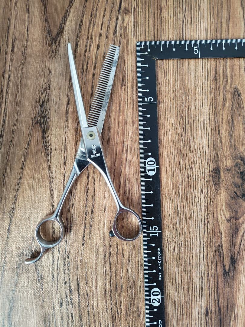 理容 ハサミ O・K セニング鋏 38目〈中古品〉別メーカー箱あり - メルカリ