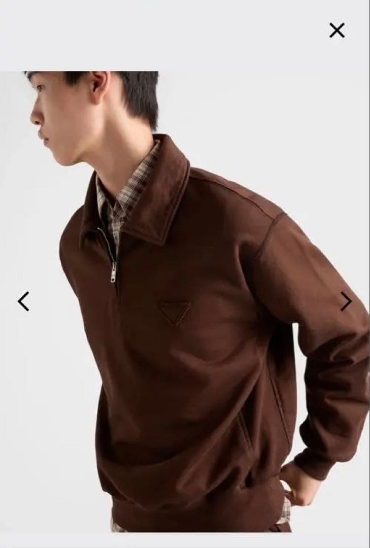 PRADA プラダ コットンフリース ポロシャツ L - メルカリ