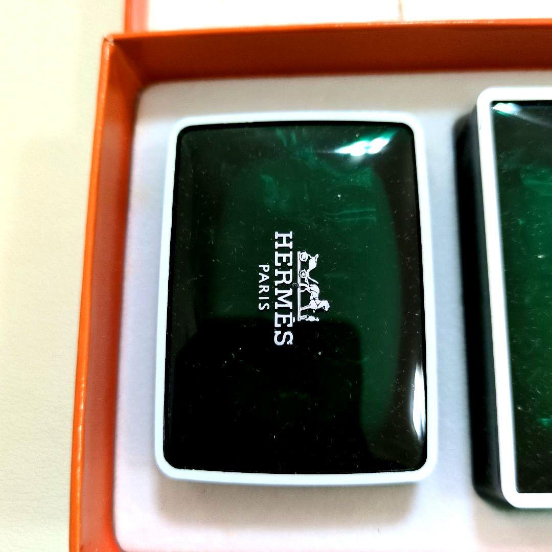 エルメス HERMES オードランジュヴェルト ソープセット 未使用品 箱