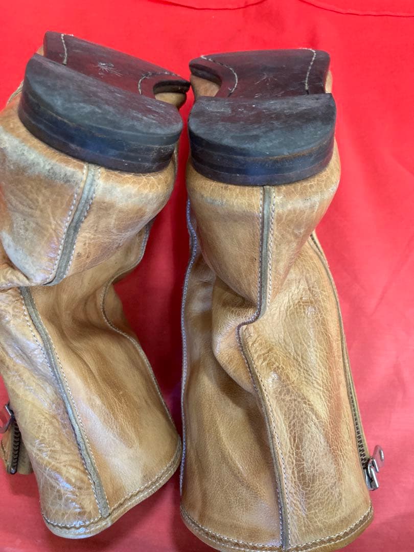 ミハラヤスヒロ サイドジッププーツ キャメル - メルカリ