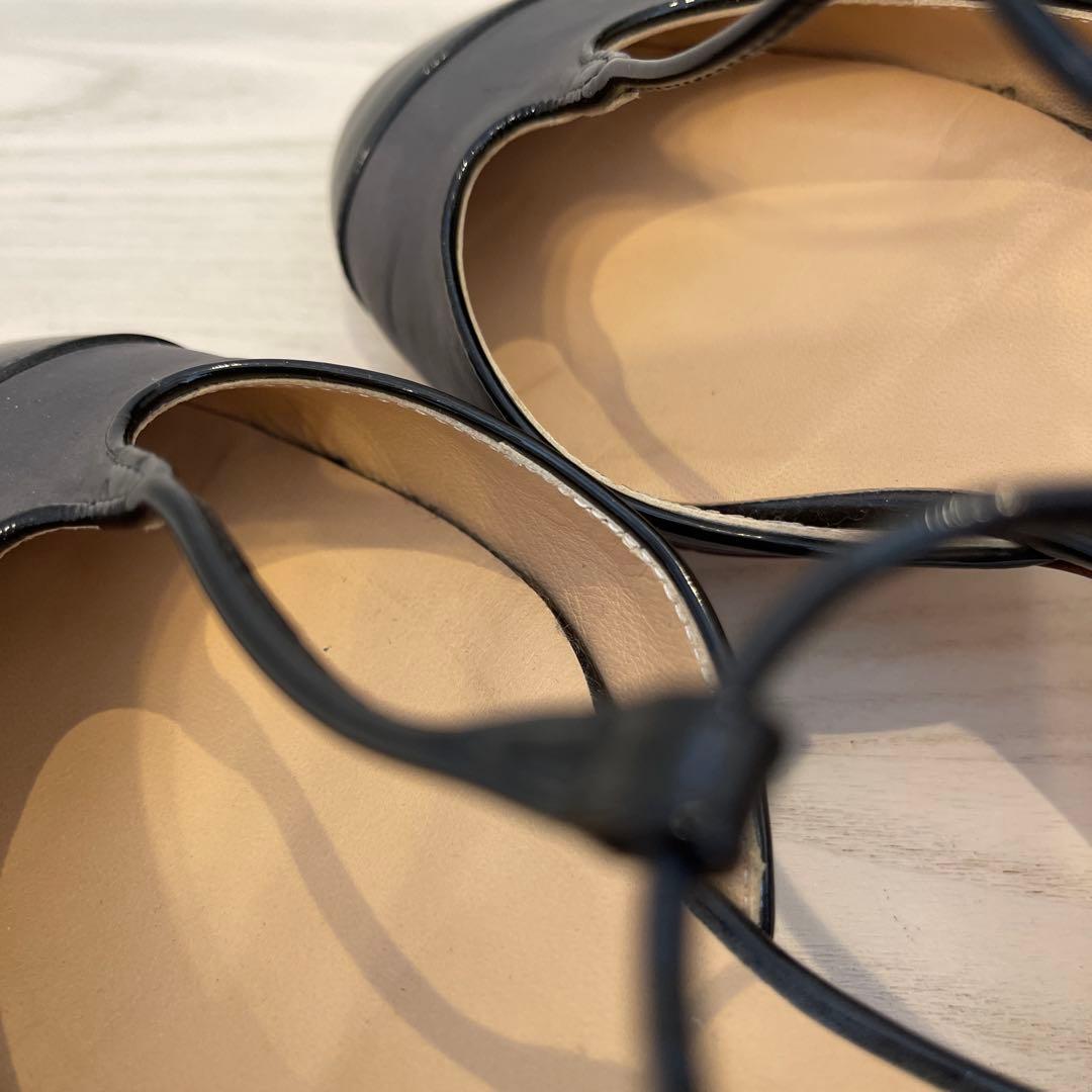 シャネル CHANEL G28651 フラットシューズ 35 1/2C