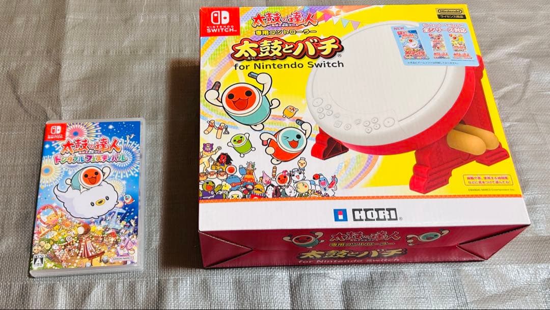 太鼓の達人 ドンダブルフェスティバル+ HORI 太鼓とバチ　Switch Amazon.co.jp: 太鼓の達人 ドンダフルフェスティバル + 太鼓の達人専用