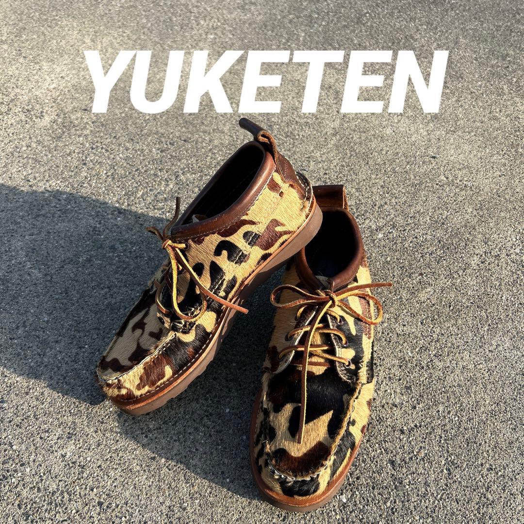 完売品 USA製 YUKETEN 革靴 ハラコ アニマル柄 迷彩柄 d32ba67ba5b4a5a78cf67423917ae5
