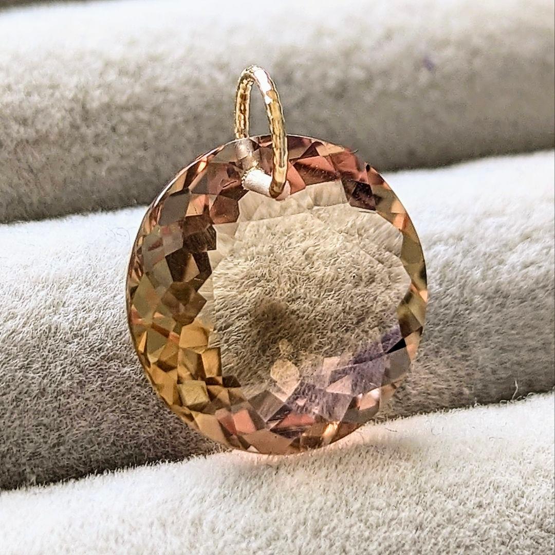 ♢マロコ♢K18 大粒アメトリン 7.25ct ネックレスチャーム