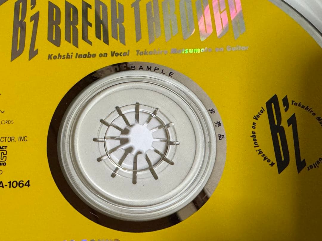 B'z BREAKTHROUGH (初回限定盤) 店頭用 見本盤 サンプル