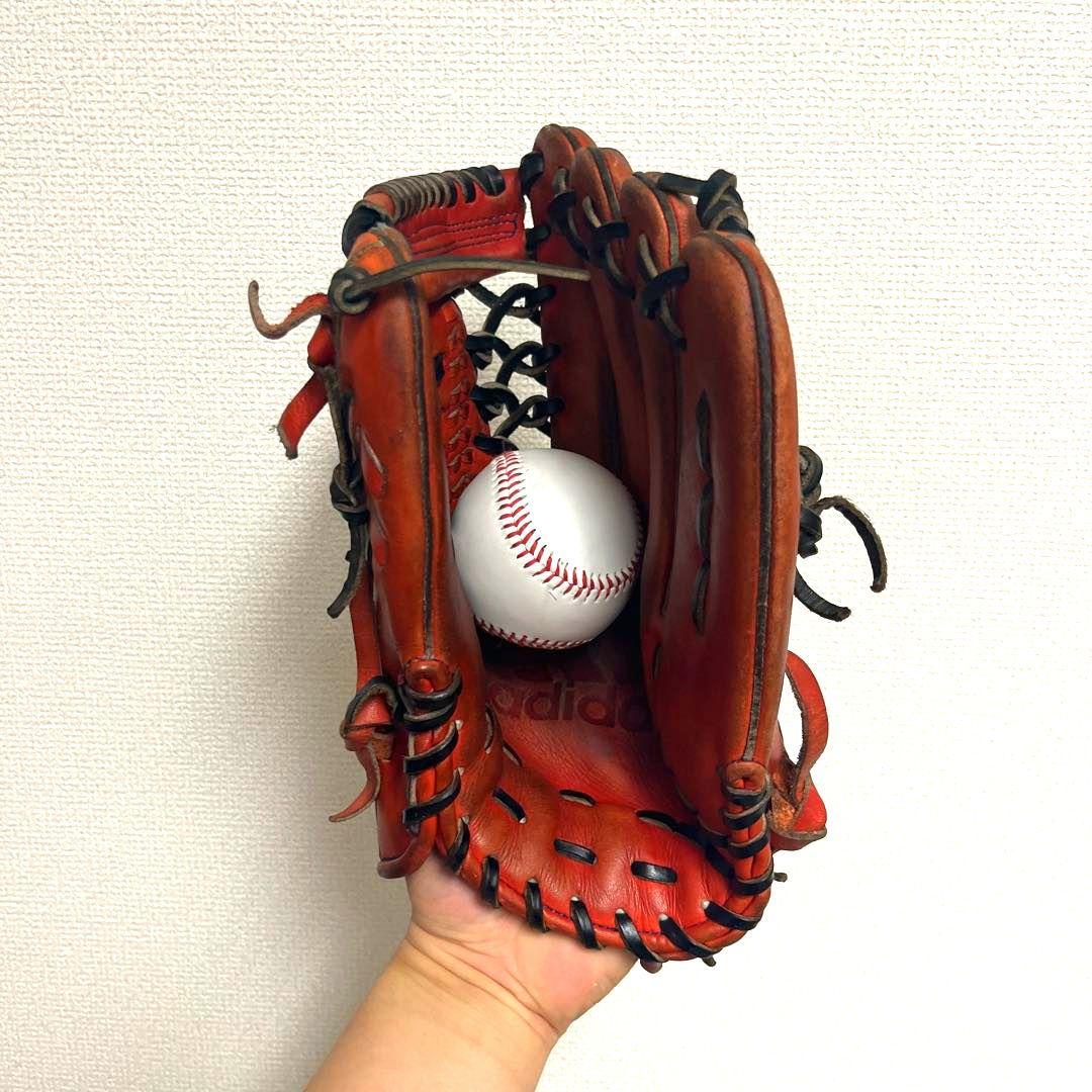 930 アディダス 西川モデル 型抜群 即戦力 硬式 外野手用グローブの