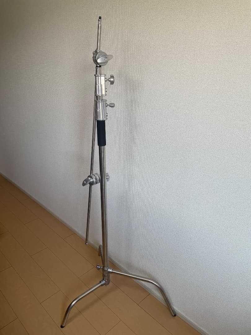 【中古】LAOFAS Cスタンド ステンレス製ライトスタンド Amaran C-スタンド(118～245cm)エクステンションアーム付き！！