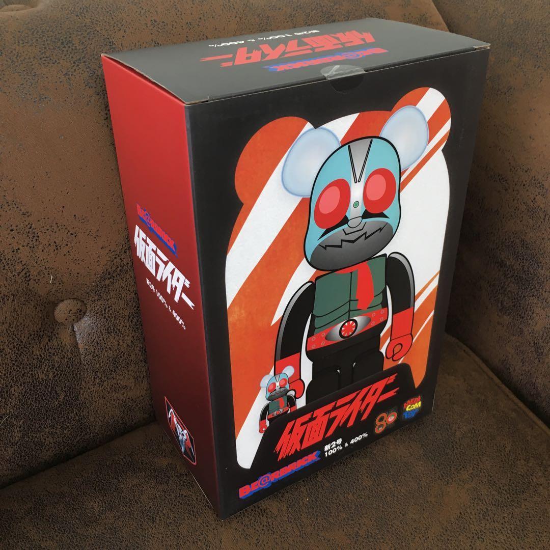 BE@RBRICK 仮面ライダー&第2号 100％ & 400％ 2点セット