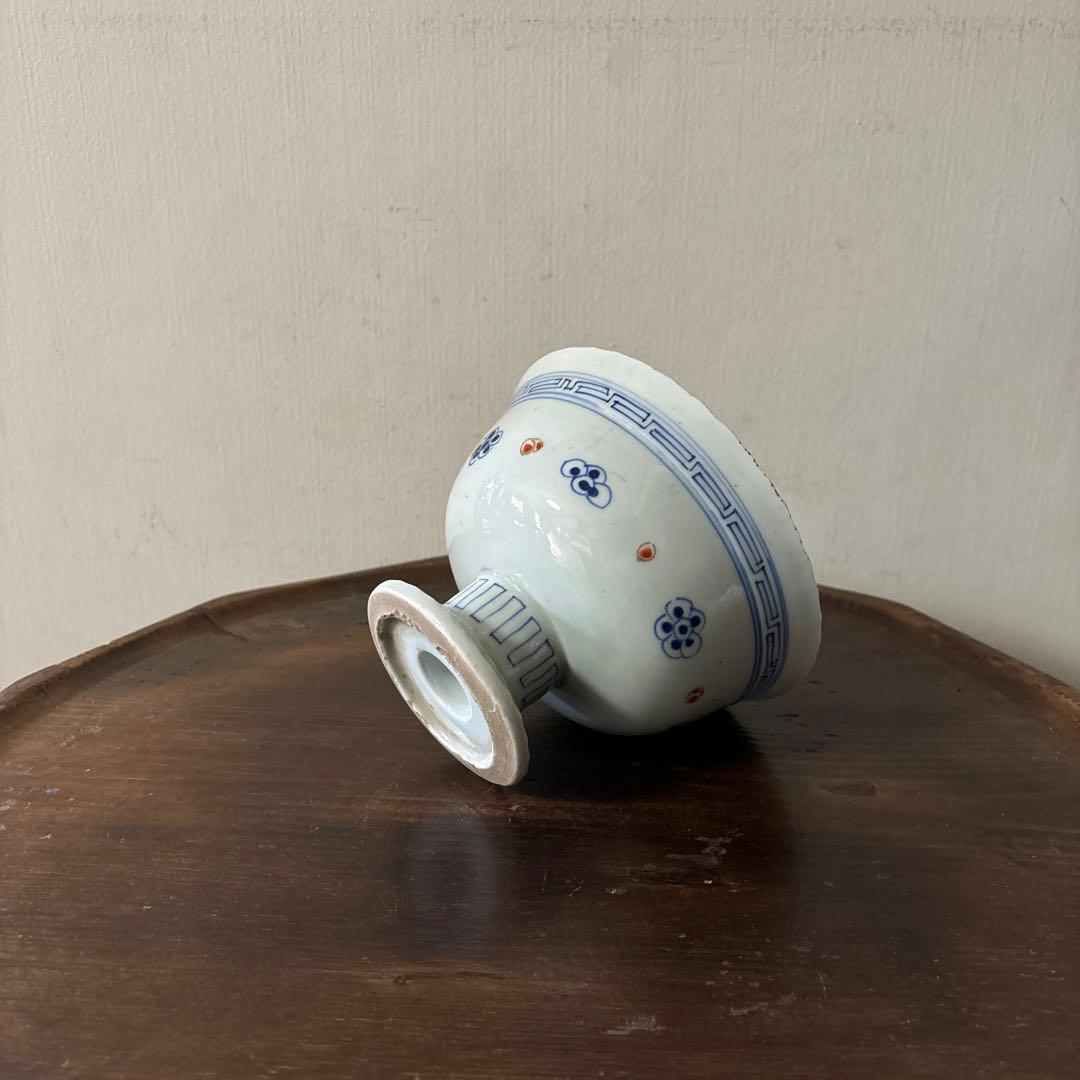 古伊万里盃洗 江戸時代.明治 骨董品 アンティーク 古道具 骨董 白磁 検