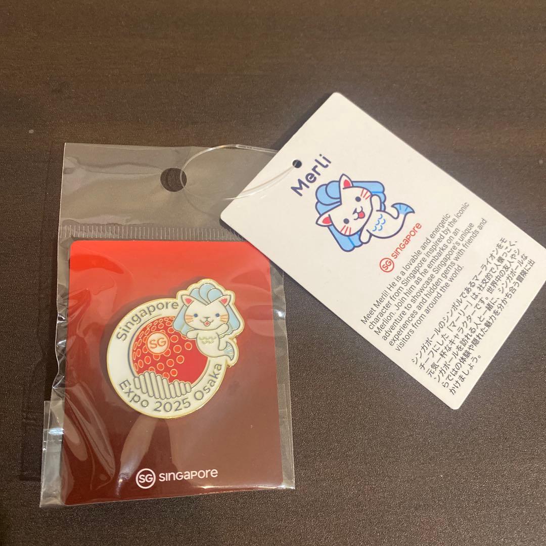 限定】関西万博 シンガポールパビリオン ピンバッジ マーリー - メルカリ