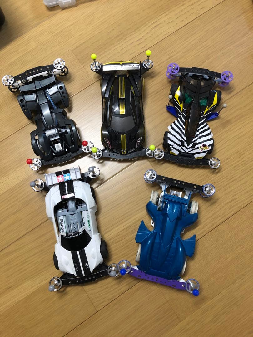 フホマノ様専用 ミニ四駆 引退セット車両5台とパーツ・工具収納セット