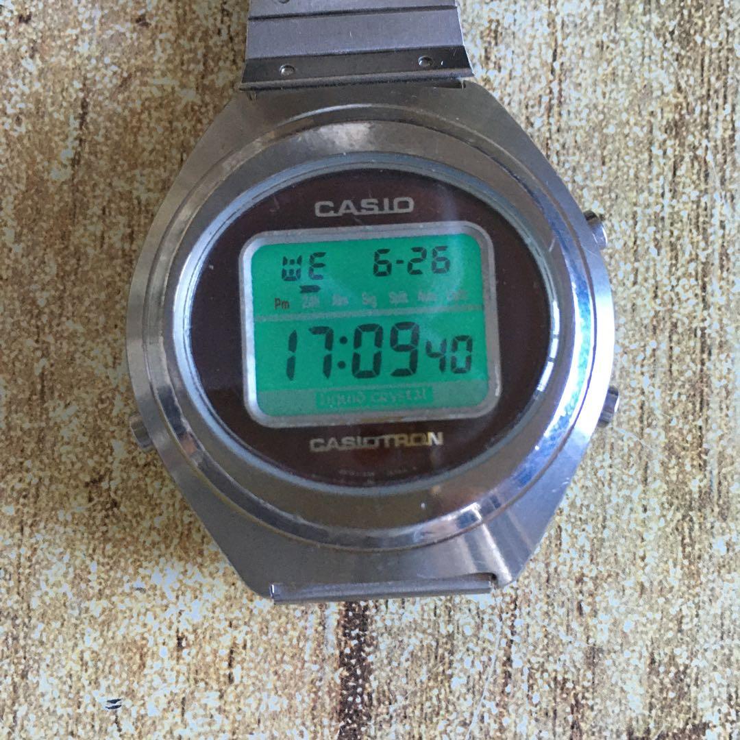 レア◇中古動品◇TRN-03◇カシオ カシオトロン 90年代復刻版◇赤文字盤
