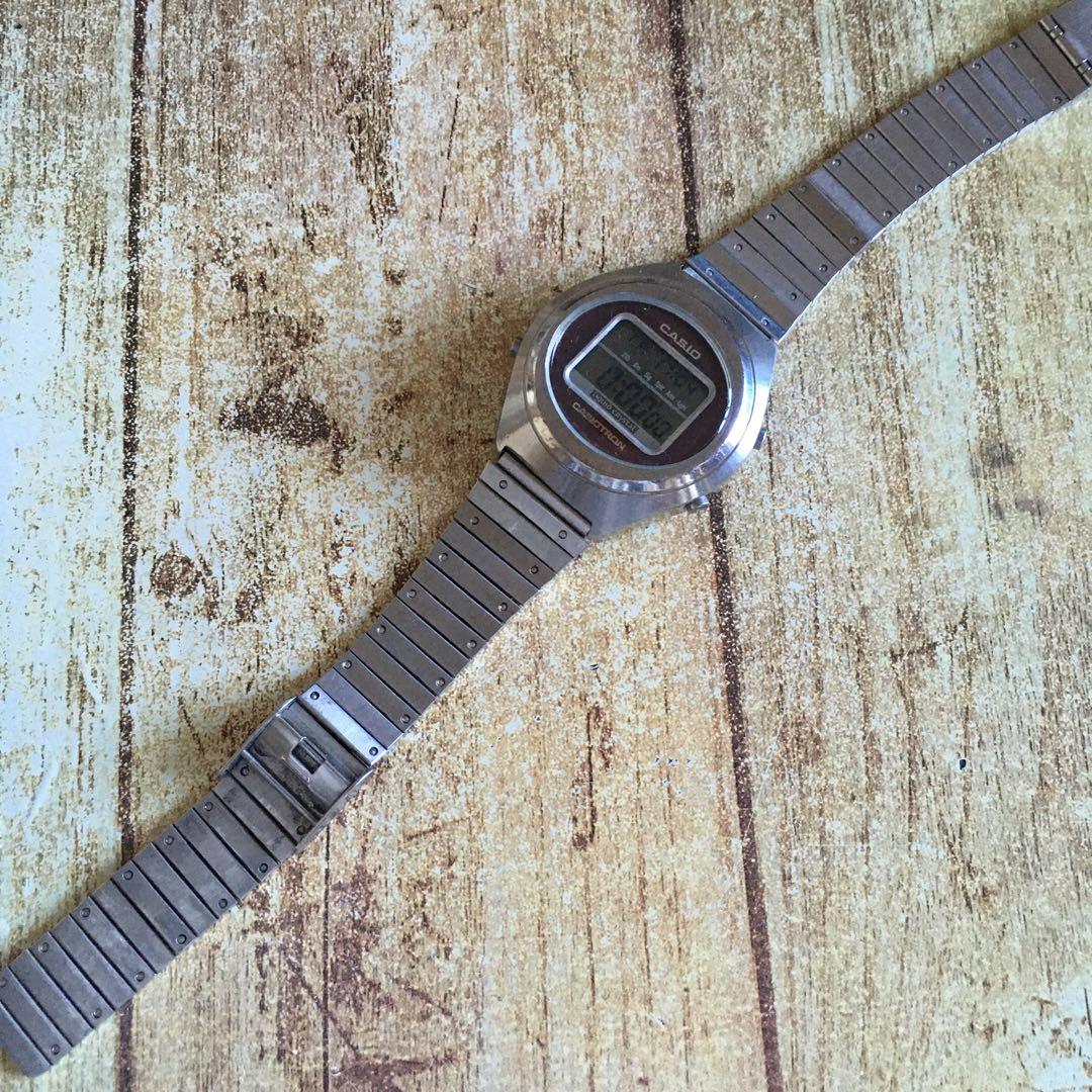 レア◇中古動品◇TRN-03◇カシオ カシオトロン 90年代復刻版◇赤文字盤