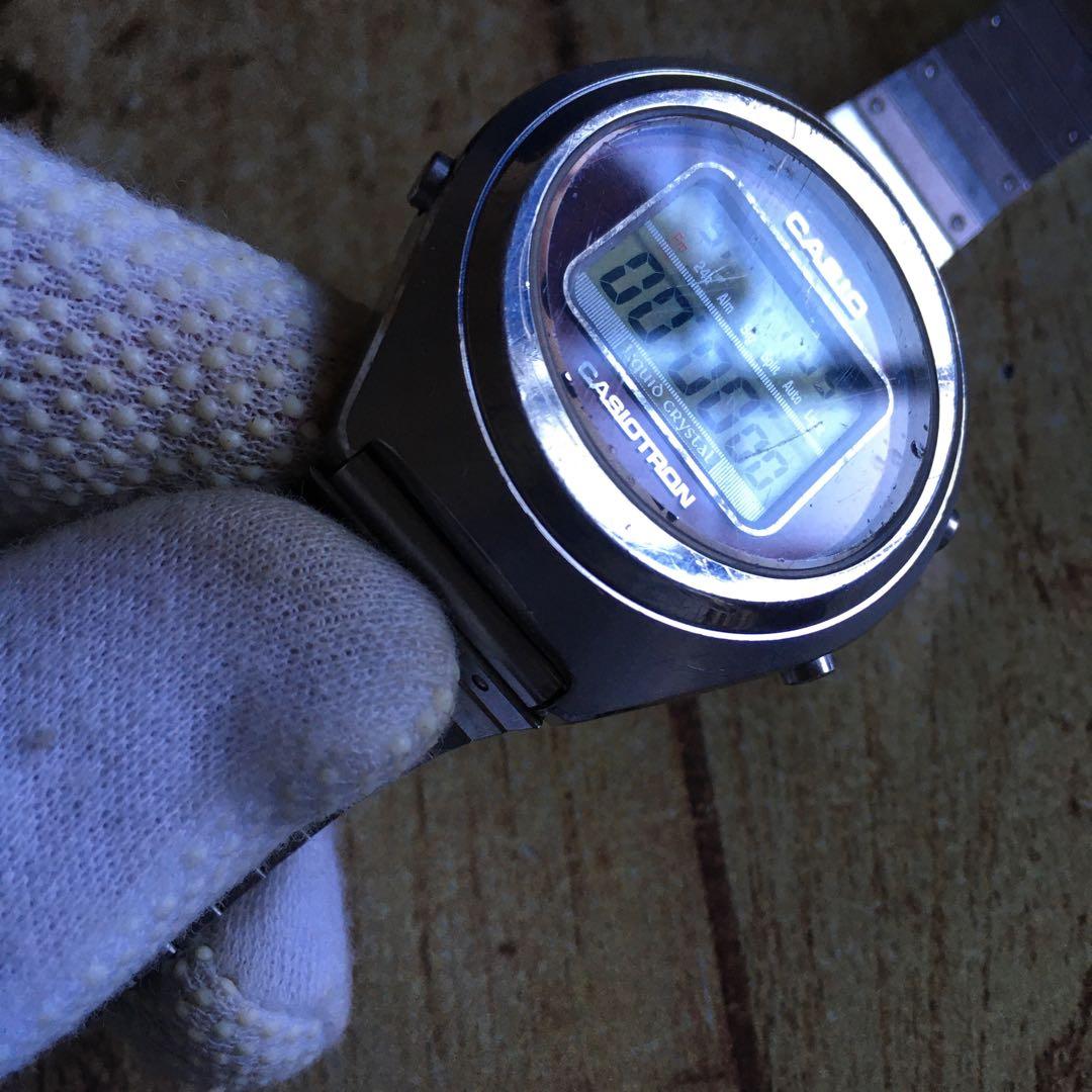 レア◇中古動品◇TRN-03◇カシオ カシオトロン 90年代復刻版◇赤文字盤