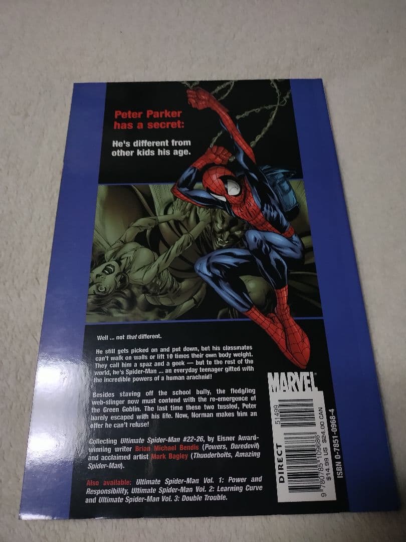 Marvel ULTIMATE SPIDER-MAN Vol.1-4 アメコミ