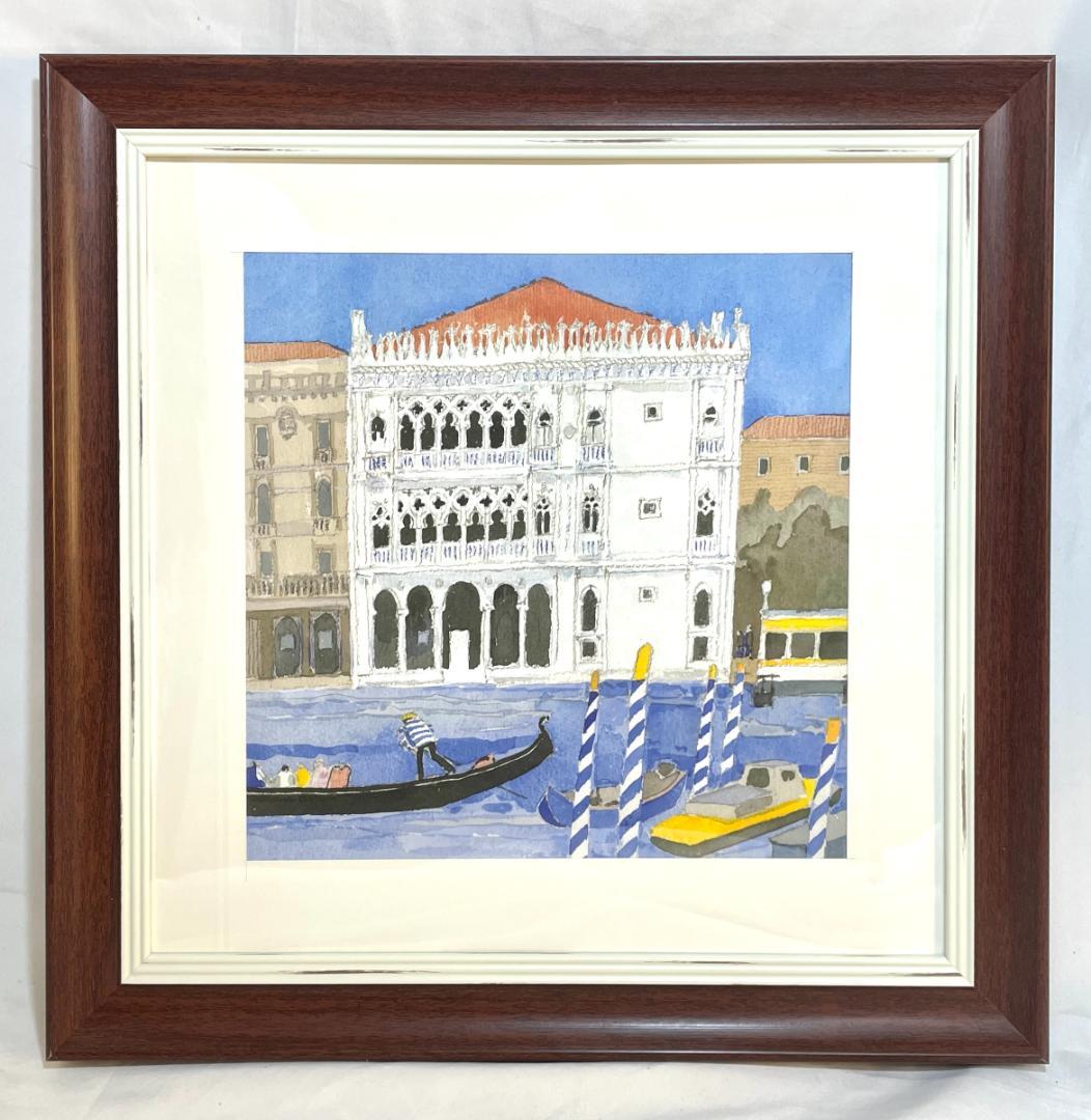 新品】安野光雅「ベニスの船着場」ポスター 複製画 額付 - メルカリ