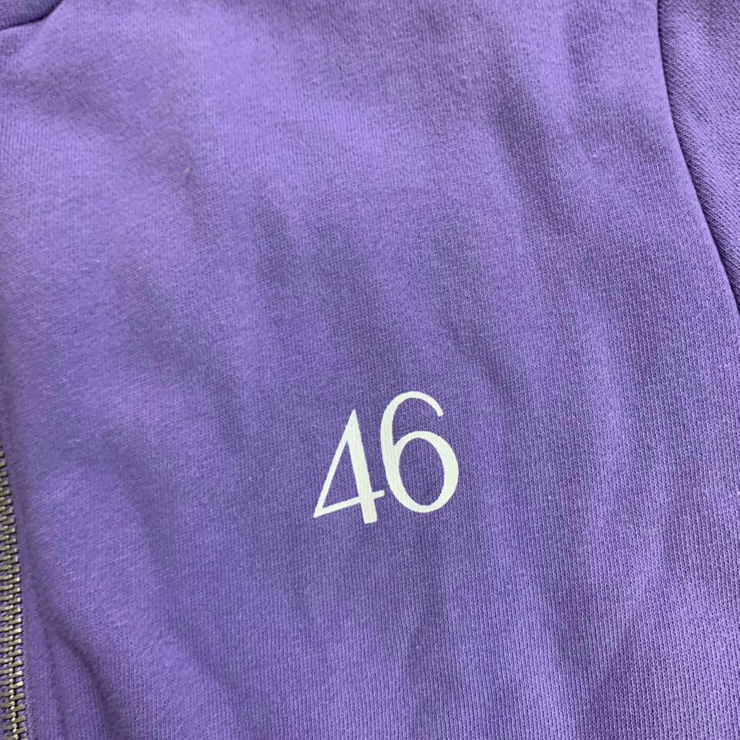 W5)乃木坂46 初期 パーカー ジップパーカー 紫 パープル - メルカリ