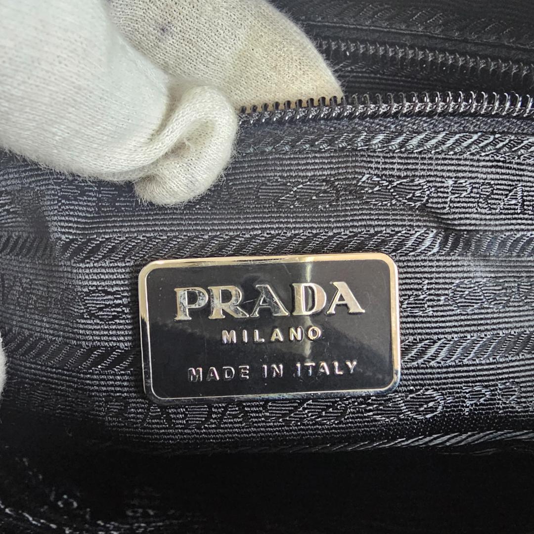 希少 PRADA フェルト トートバッグ チャコール 42 - メルカリ