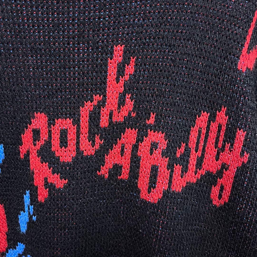 80's CREAM SODA 当時モノ ロカビリー ブラック ニット セーター