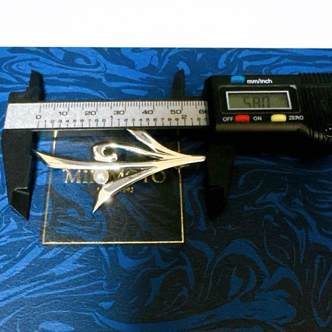 MIKIMOTO ミキモト アコヤ真珠 本真珠 ブローチ シルバー パール