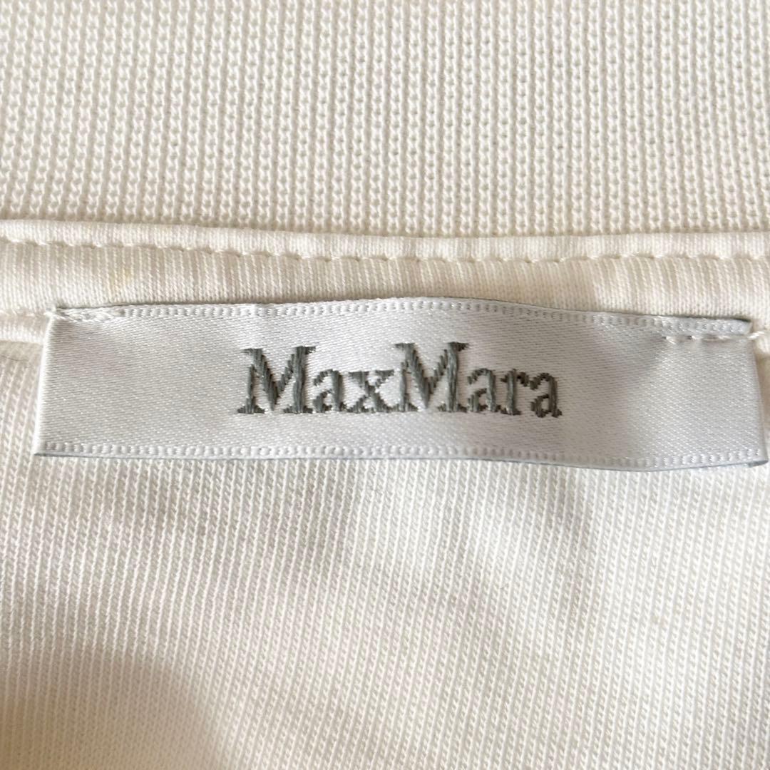 未使用級✨️マックスマーラ ストーン装飾 犬プリント トレーナー M 白