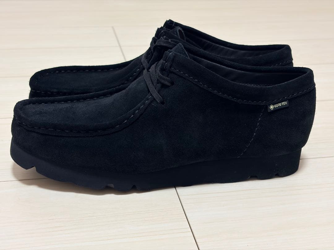 クラークス ワラビー ゴアテックス gore-tex ブラック 25.5cm
