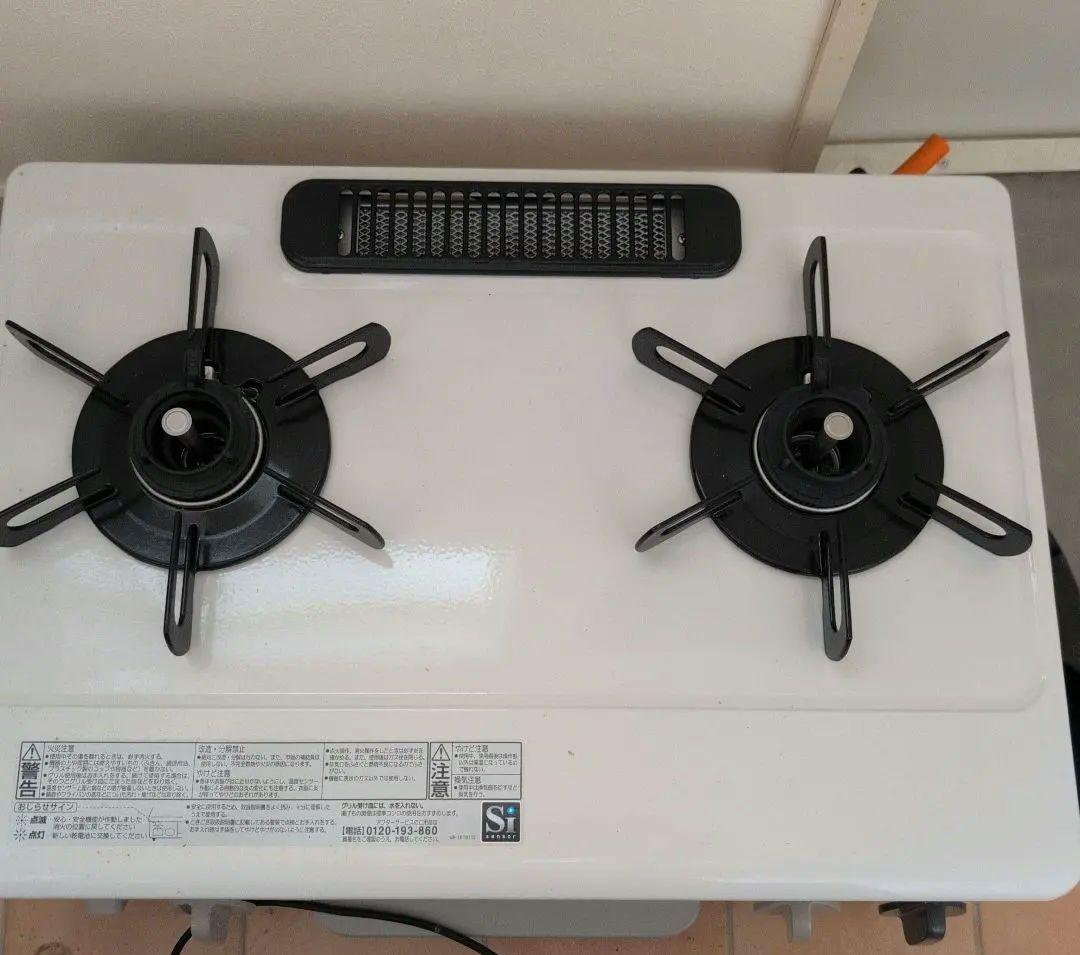 ☆Paloma☆プロパン☆ホワイト 2バーナー ガスコンロ - メルカリ