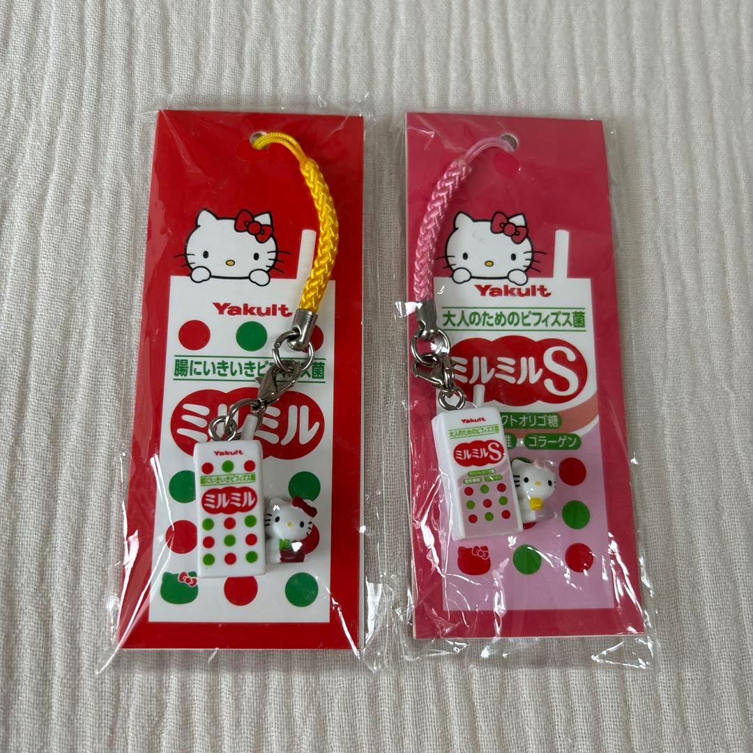 ヤクルト ミルミル コラボ ハローキティ キティちゃん ストラップ