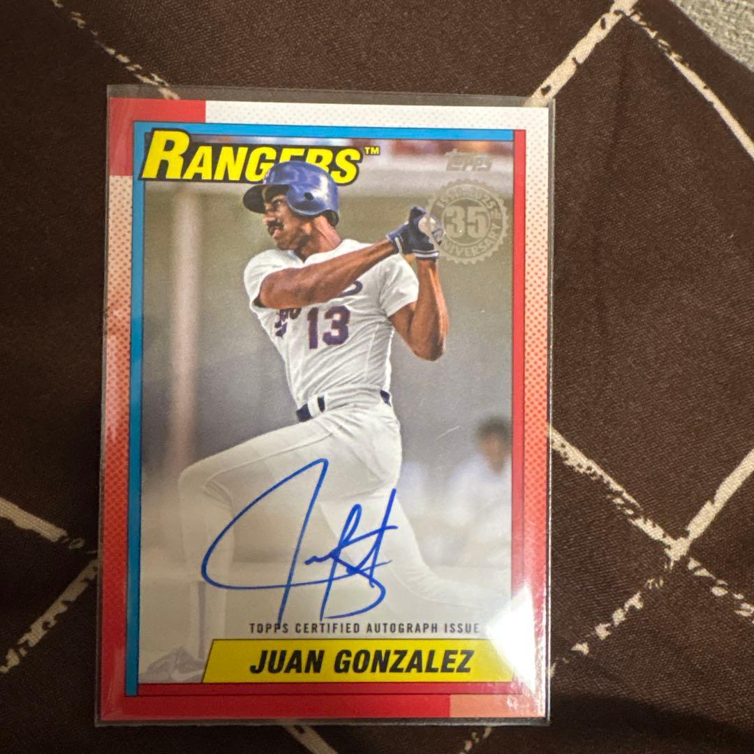 topps Juan Gonzalez フアンゴンザレス 直筆サインカード - メルカリ