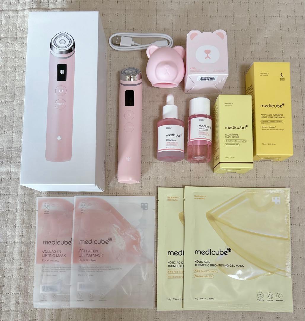 メディキューブAGE-R 美顔器 ピンク セット AGE-R ブースタープロピンク特別セット MEDICUBE｜メディキューブ 通販