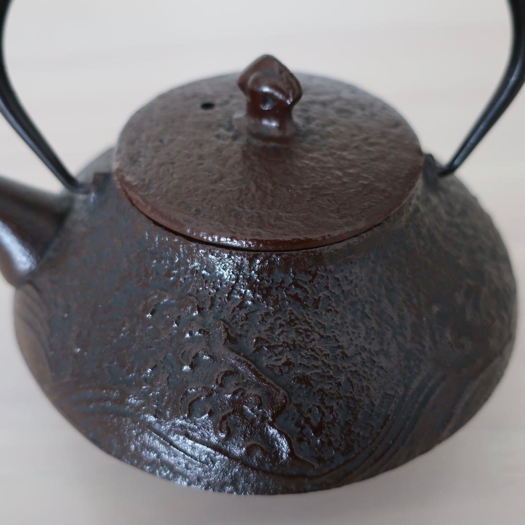 最終値下げ・美品】南部菊泉堂 趣味の急須鉄瓶 未使用 千鳥波柄 伝統