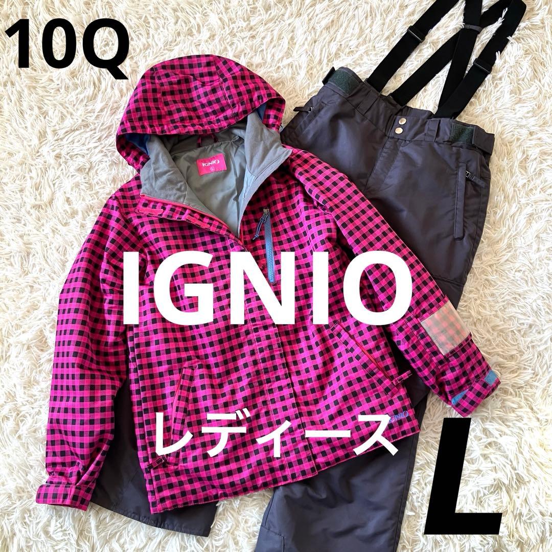 10Q✨IGNIO✨スキー スノボ ウェア 上下セット レディースL - メルカリ