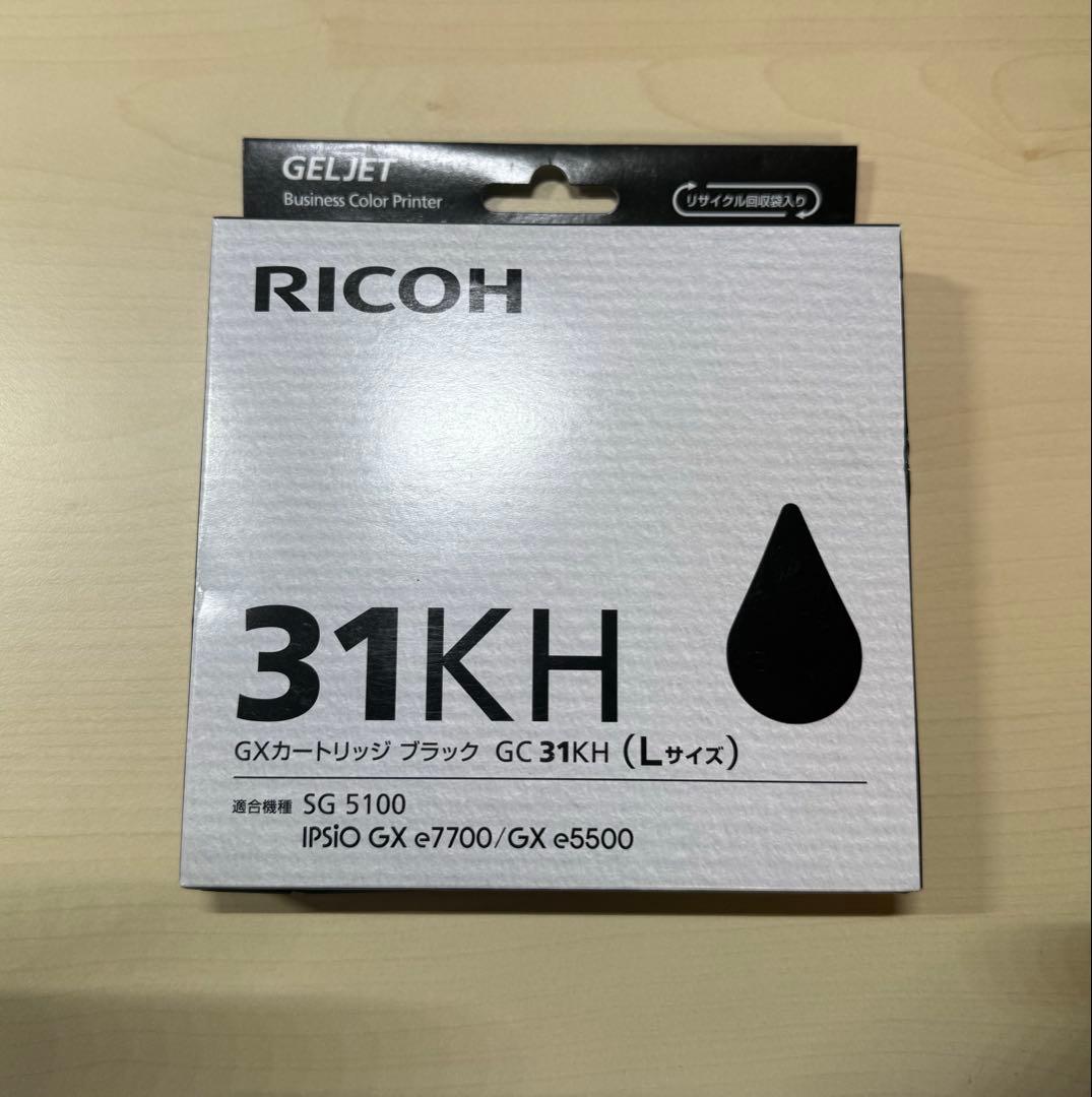 RICOH GC31 (KH YH CH) Lサイズ まとめ売りリコー リコー（RICOH） GXカートリッジ GC31KH/CH/MH/YH Lサイズ 4個セット