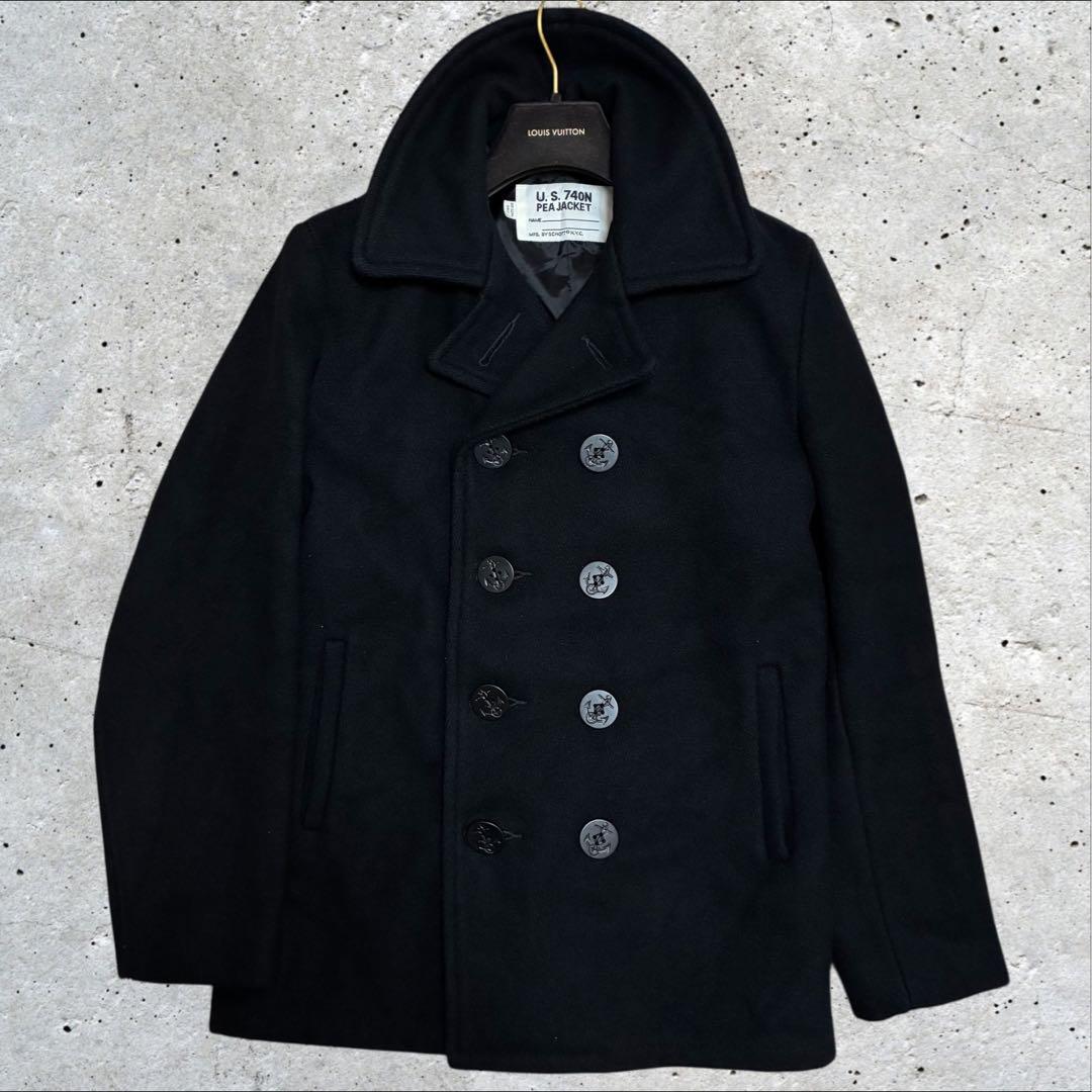 美品/希少 SCHOTT U.S.740N Pコート 753US 7118 38